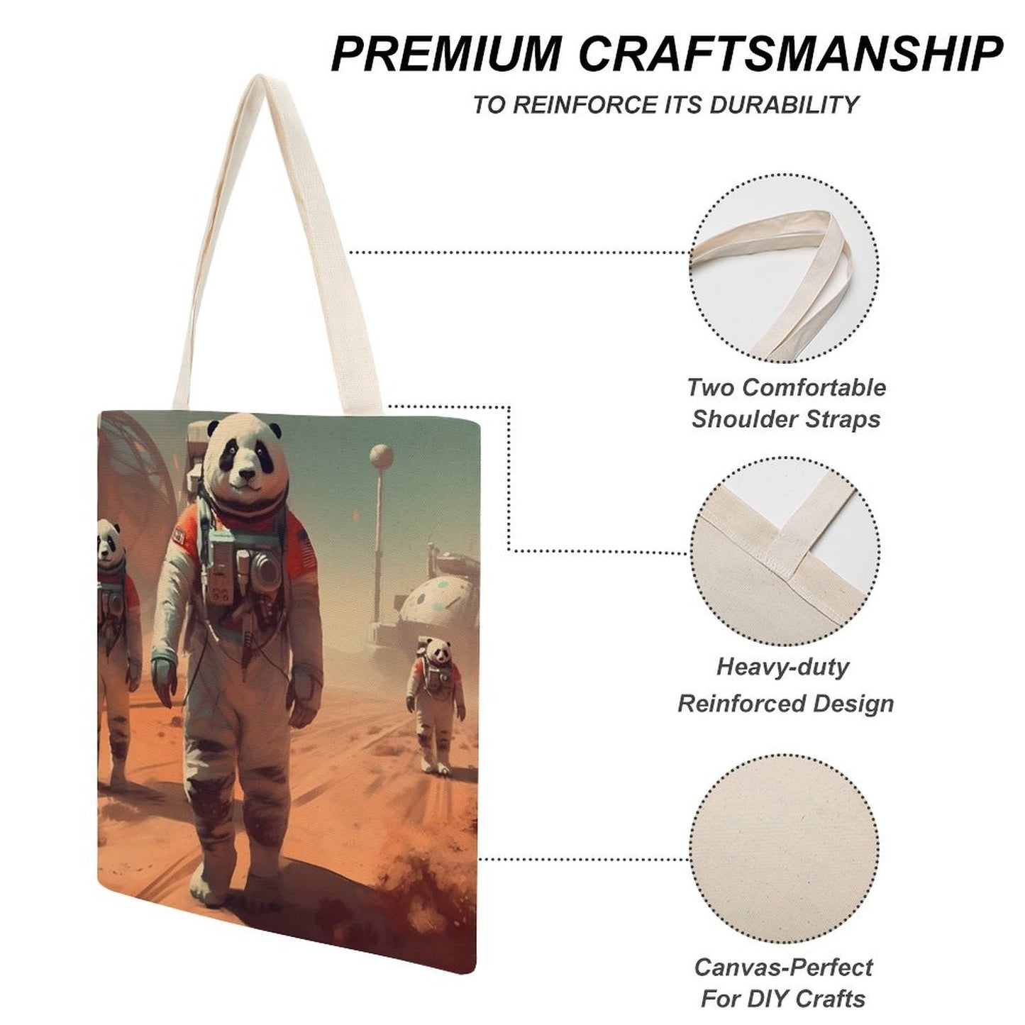 Canvas Tote Bag Double SolarLab_Pandas_astronaut_walk_on_the_Mars_starship_Cyberpunk_f_2cc9b61d-e23a-4714-b196-75907c177544 Style-20 38×41cm normal-online-PERSONAL DESIGN