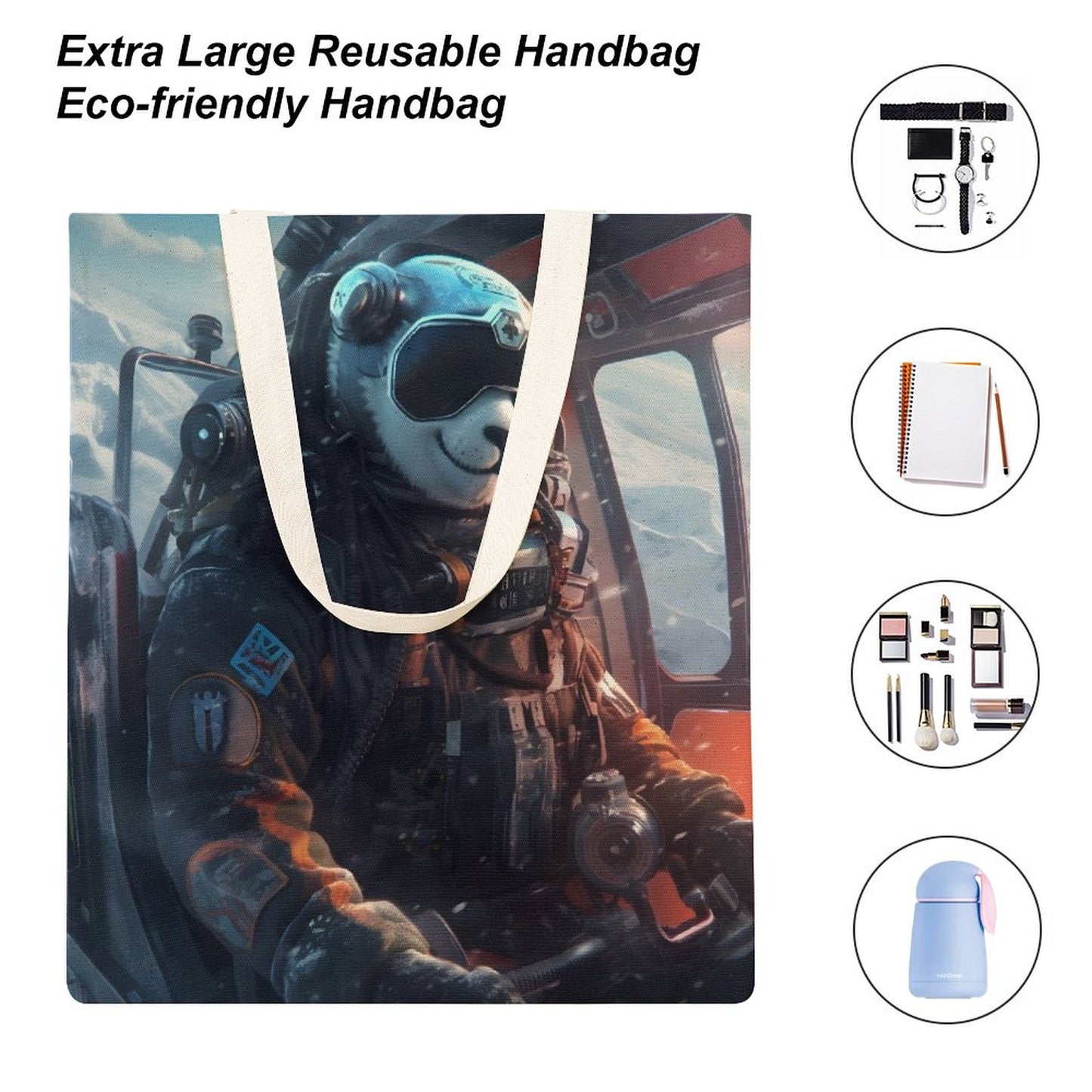 Canvas Tote Bag Double SolarLab_a_Panda_pilot_drive_a_helicopter_in_the_sky_on_snow_mo_7c52d825-1d27-443b-a9d1-f87548d85684 Style-15 38×41cm normal-online-PERSONAL DESIGN