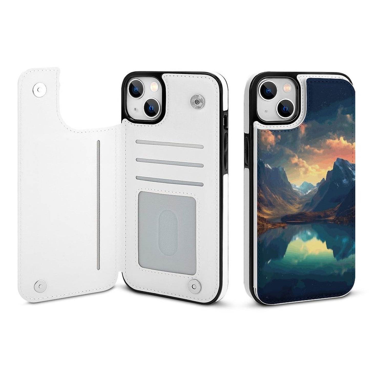 Mobile Phone Case for Apple IPhone 14 SolarLab_Norwegian_aurora_summer_mountains_forests_hyper-detail_b24d068a-fdf6-4546-a8c1-9a8ab663bddf normal-online-PERSONAL DESIGN