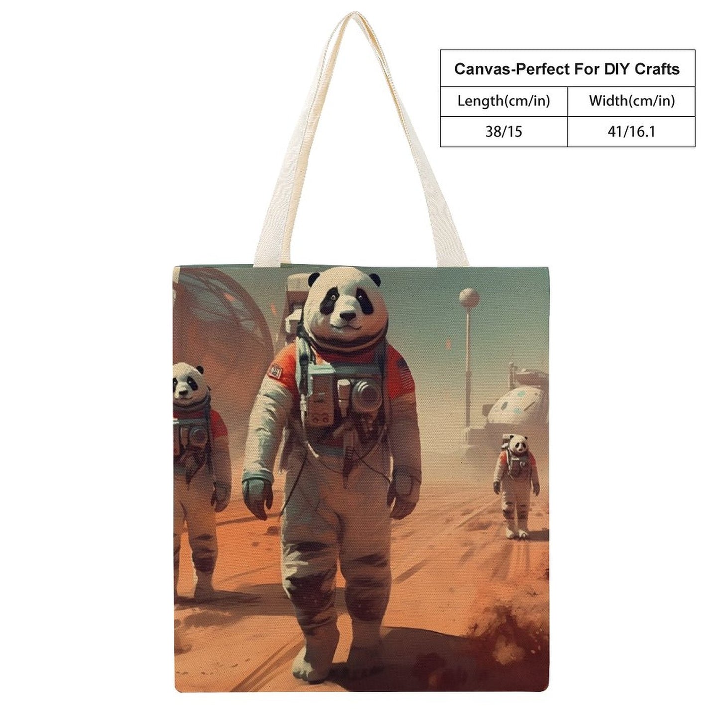 Canvas Tote Bag Double SolarLab_Pandas_astronaut_walk_on_the_Mars_starship_Cyberpunk_f_2cc9b61d-e23a-4714-b196-75907c177544 Style-20 38×41cm normal-online-PERSONAL DESIGN