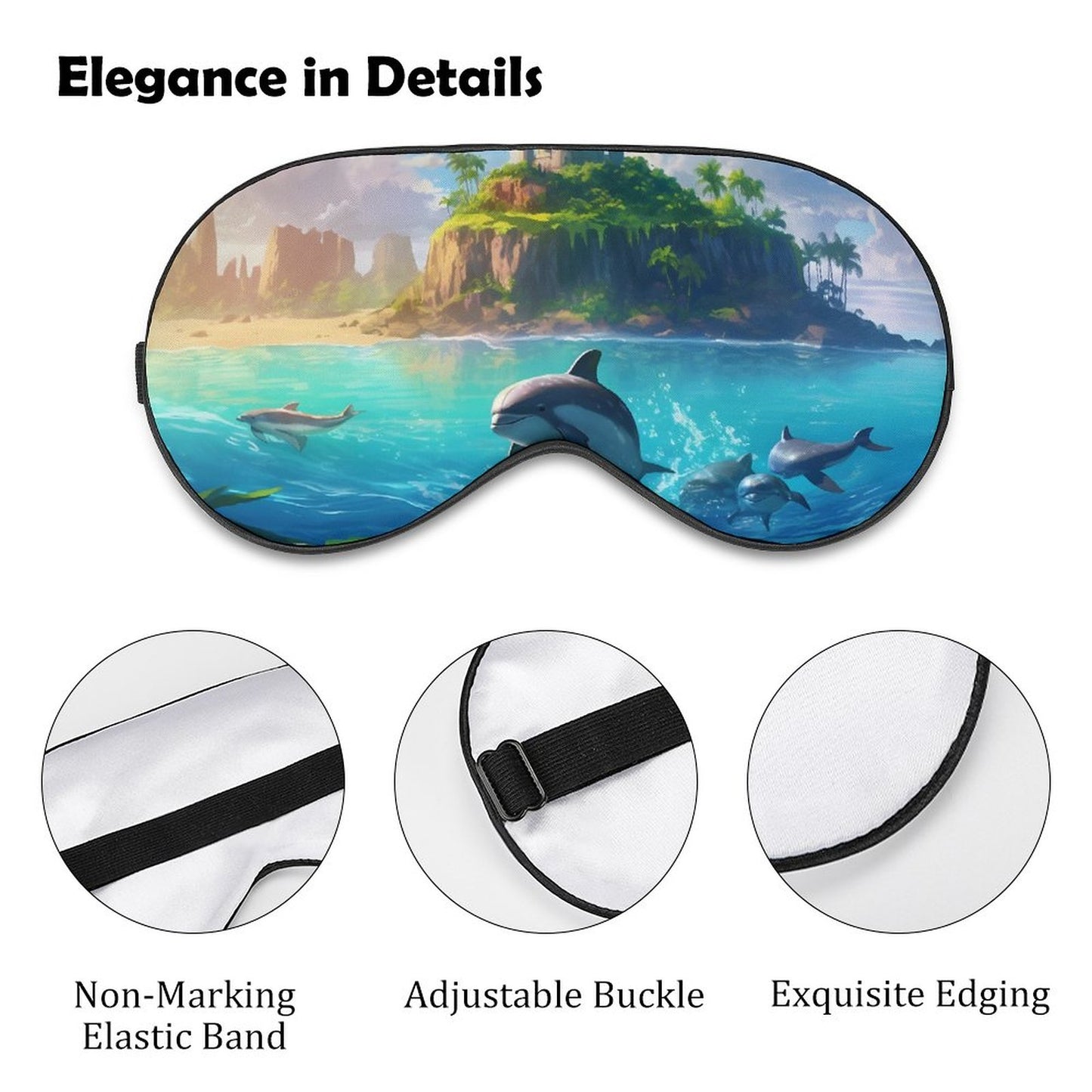 Sleep Mask Dolphins HSM01B004 normal-online-PERSONAL DESIGN