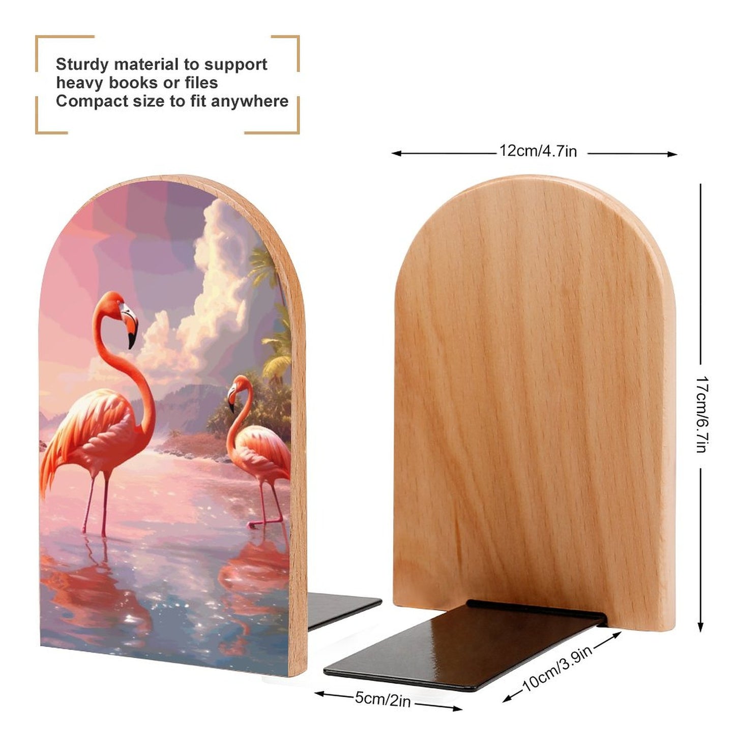 Bookends SolarLab_flamingos_tropical_sea_island_sunlight_fantasy_stock_i_4ce9691a-27a1-4390-8b29-492ab7bad5c9 Style-7 One Size normal-online-PERSONAL DESIGN