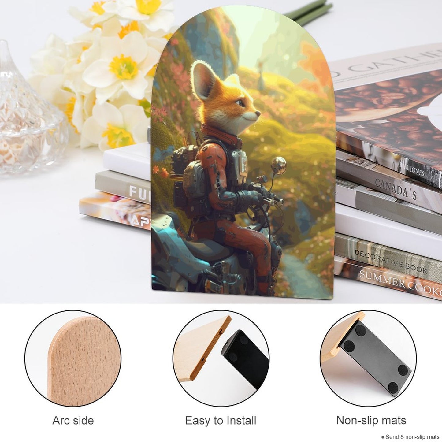 Bookends SolarLab_French_fairy_tale_The_little_prince_wearing_a_helmet_c_69b88c5a-6df0-4067-8be2-7515122fa21c Style One Size normal-online-PERSONAL DESIGN