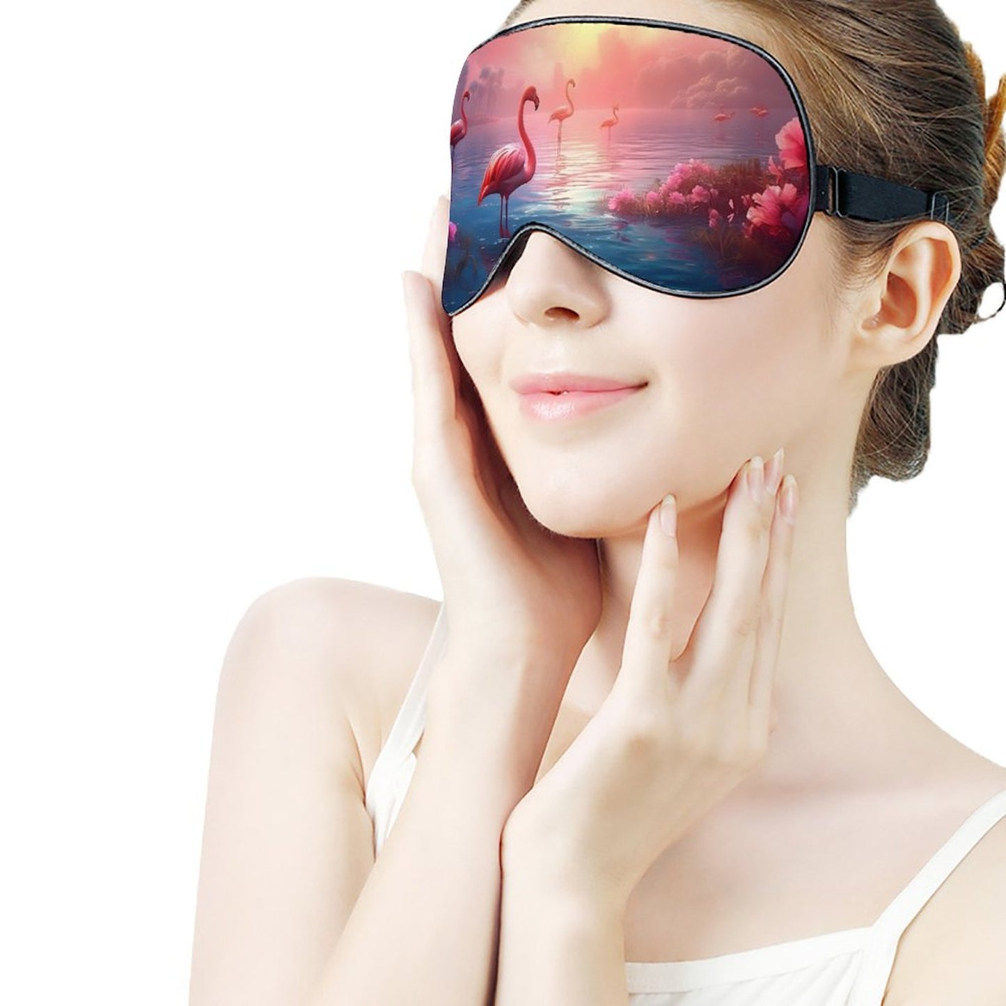 Sleep Mask Flamingos HSM01A004 normal-online-PERSONAL DESIGN