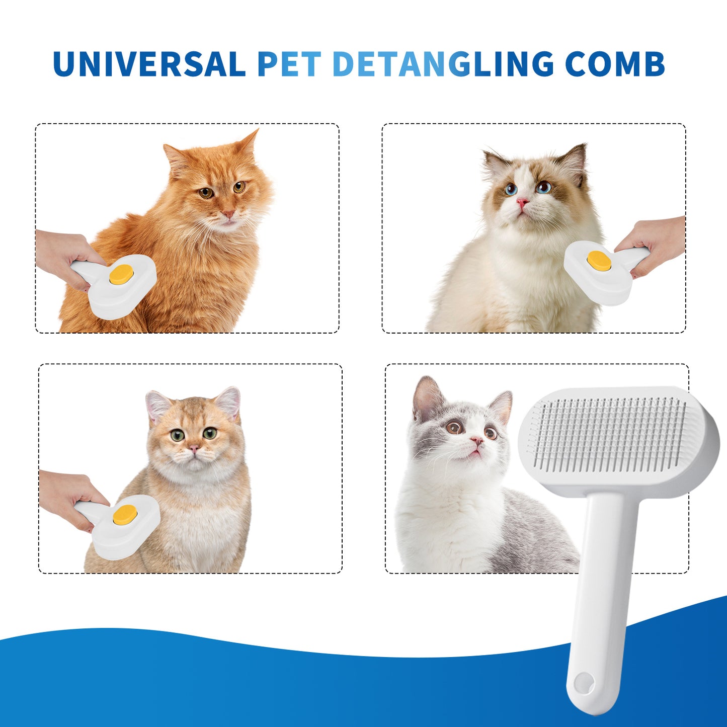 US Local Efficient Universal Pet Hair Removal Comb, Gently Smoothing Out The Tangled Hair Of Your Beloved Pet, Carefully Caring For Every Gentle Touch