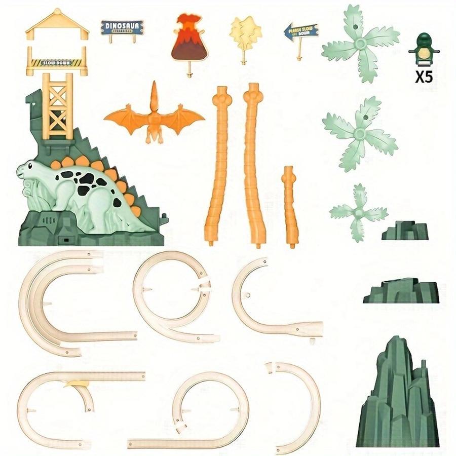 US Local Explore The Dinosaur Winding Mountain Railcar Train