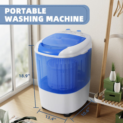 US Local Only Supports Self Pickup  Mini Washer, Portable, With Spin Dryer, 5.5 Lb Capacity Washer, Spin Timer Control, Compact Washer For Homes, Apartments, RVs, Available In Two Colors