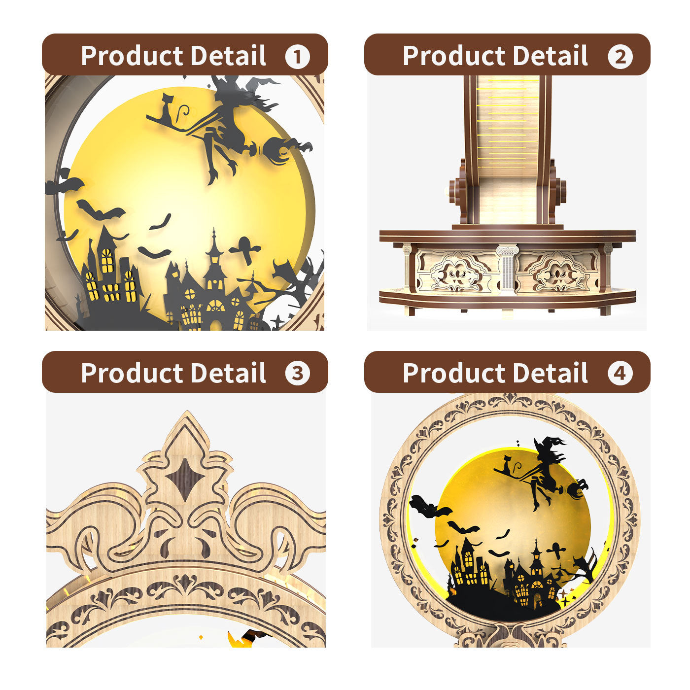 US Local Home Fashion Simple Holiday Carnival Lights Styling Puzzle Toys