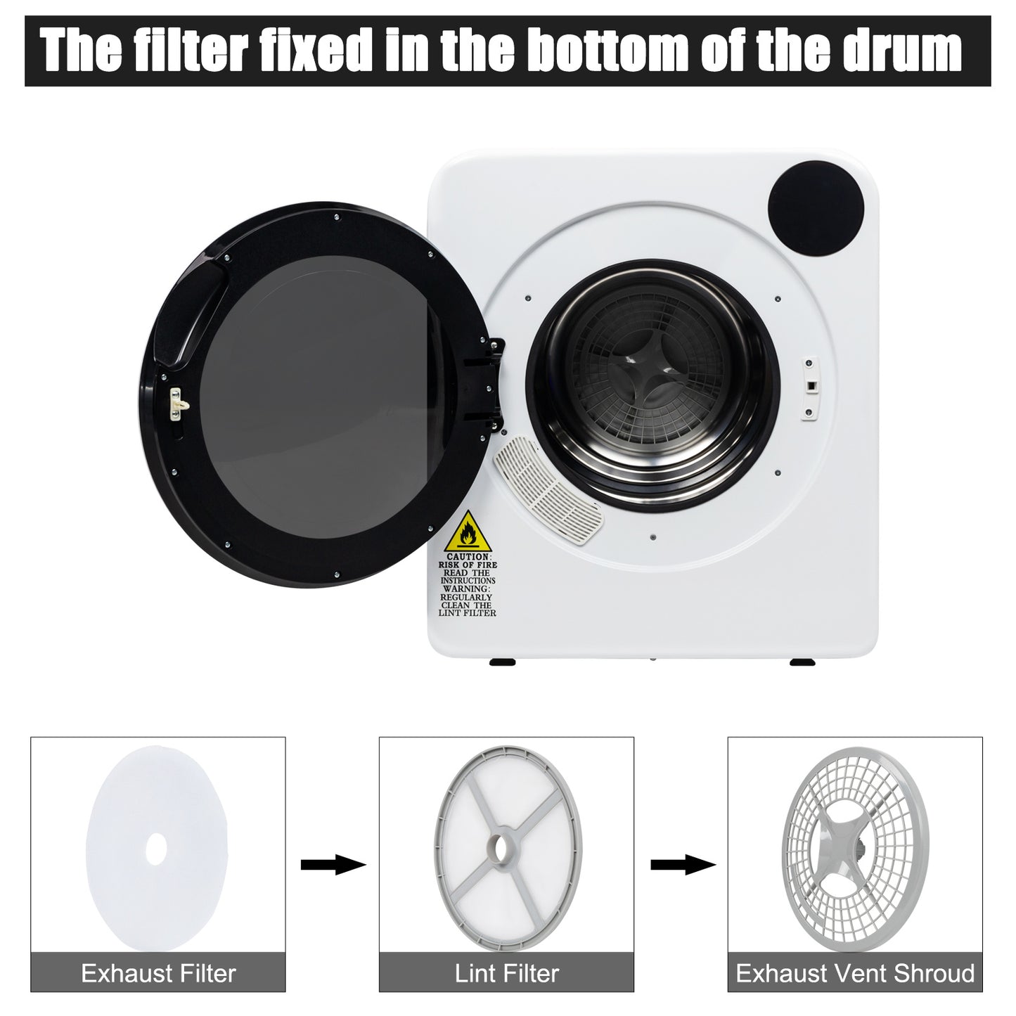 US Local GDZ60-628E 6kg 13.2Ibs Dryer