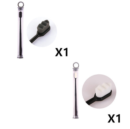 US Local Ultra-fine Toothbrush Super Soft Bristle Deep Cleaning Brush Portable For Oral Care Tools Teeth Care Oral Cleaning Travel