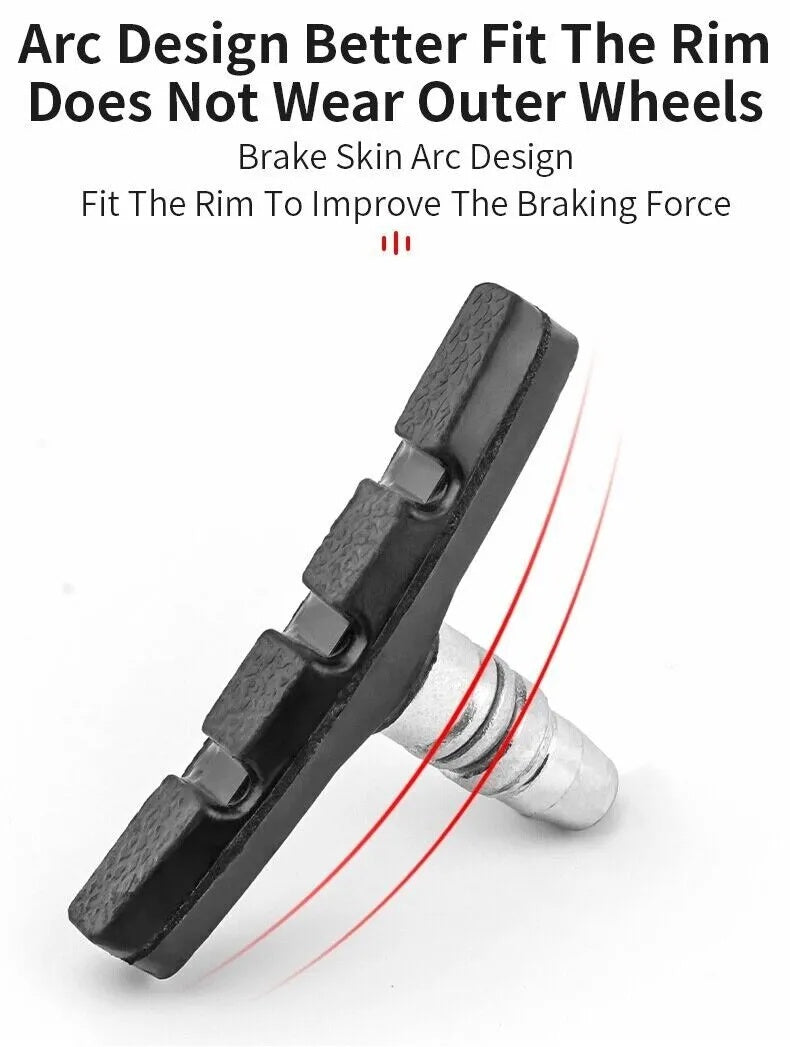 US Local 5 Pairs High Grade Cycling Bicycle Bike V Brake Pads 70mm Shoes Pads Black