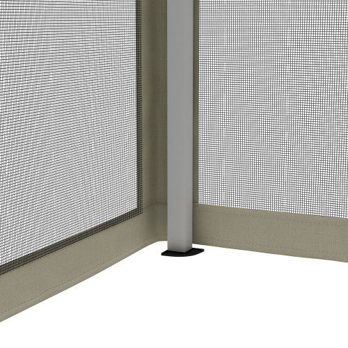 UK Local Outsunny 3 X 3m Pop Up Gazebo With 4 Mesh Sides And Carry Bag, Height Adjustable Party Canopy Tent, Portable Garden Outdoor