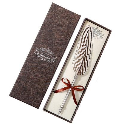 US Local European Retro Feather Pen Gift Box