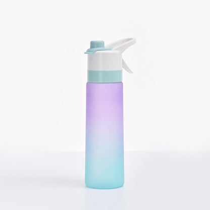 US Local Spray Water Bottle For Girls Outdoor Sport Fitness Water Cup Large Capacity Spray Bottle Drinkware Travel Bottles Kitchen Gadgets