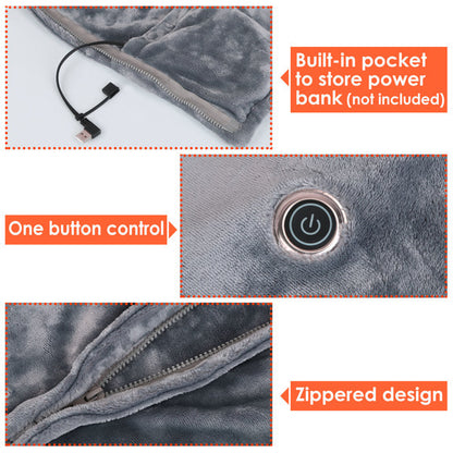 US Local Wearable USB Heated Shawl