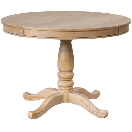 US Local Modern Dining Table Set For 4 - Round Table & 4 Chairs, 5 Piece Kitchen Set