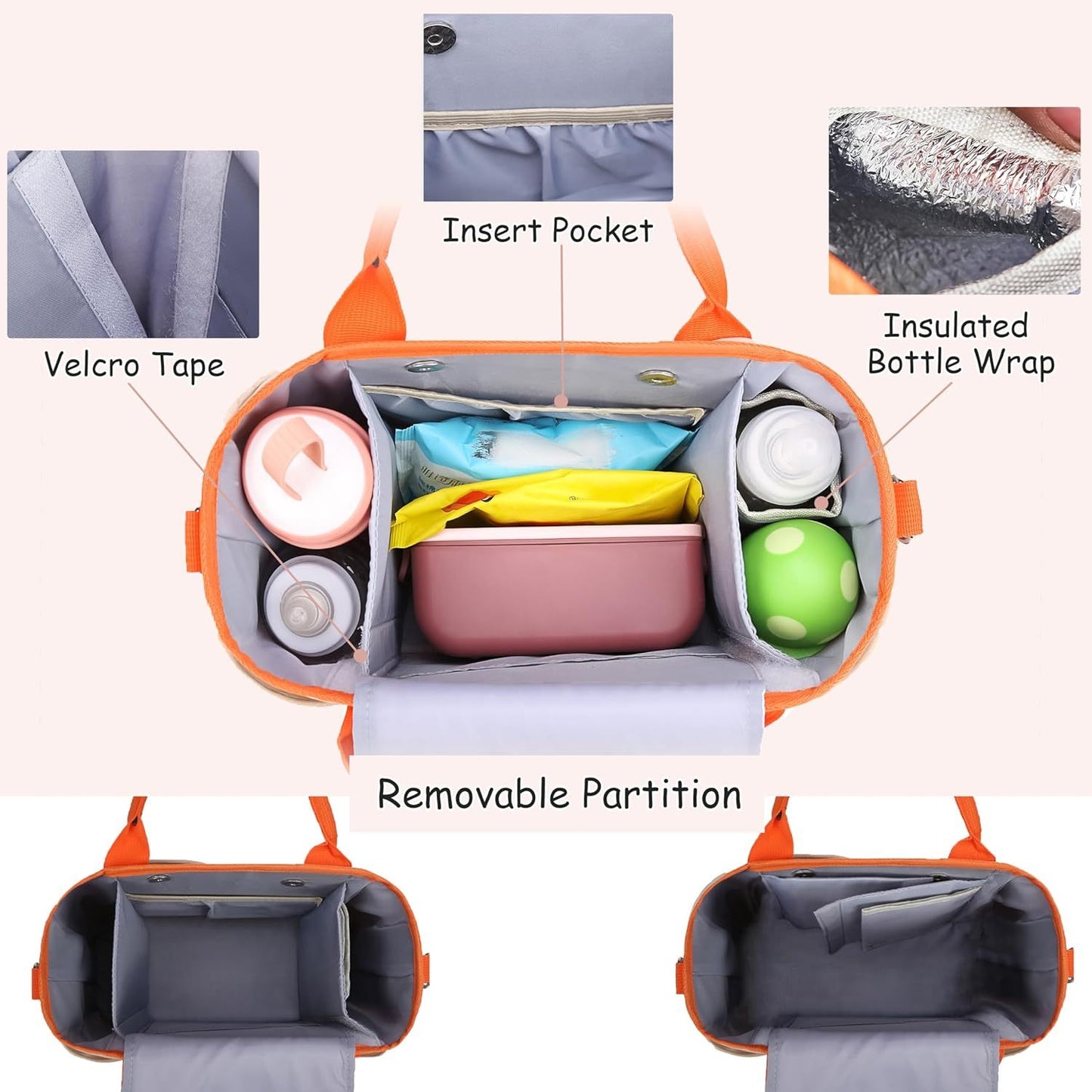 US Local Diaper Bag Tote-Diaper Baby Bags,Waterproof Large Mommy Bag Maternity Bag For Hospital And Weekender Travel