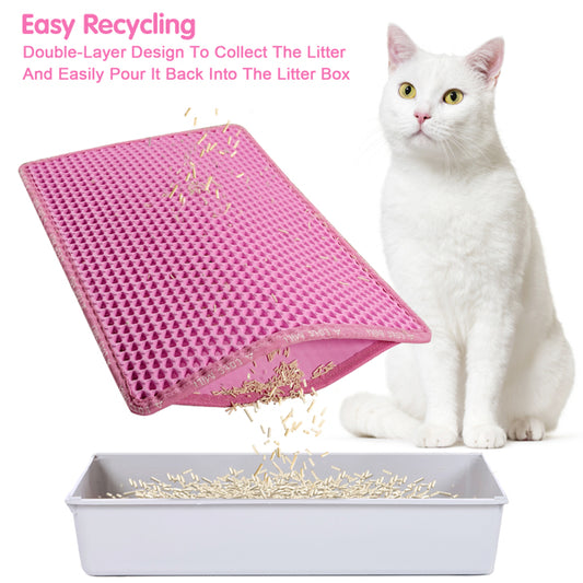 US Local Double Layer Rice Shaped Cat Litter Pad