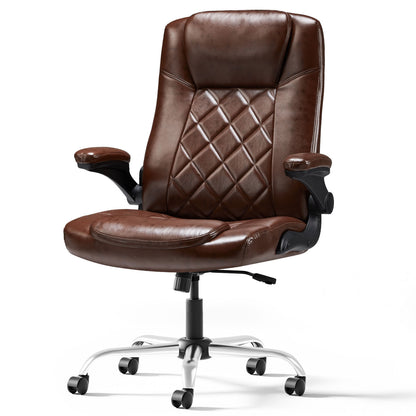 US Local Leather Executive Office Chair With Arm & Rocking Function