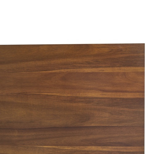 US Local Indoor Dining Table With Metal Legs,Walnut