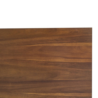 US Local Indoor Dining Table With Metal Legs,Walnut