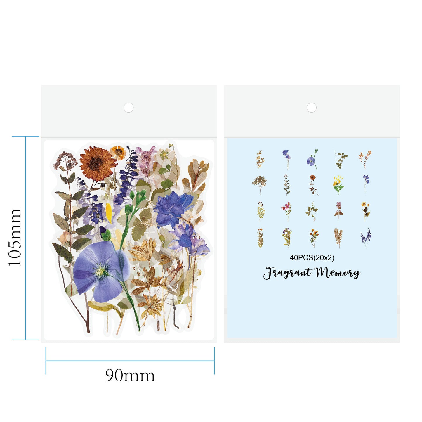US Local Retro Flower Nature Book DIY Hand Account Material Mushroom Sticker