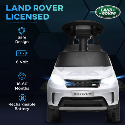 US Local 1 Land Rover Licensed 6V Ride on Car Sliding Car Battery Powered Electric Car w/ Headlights Music Horn