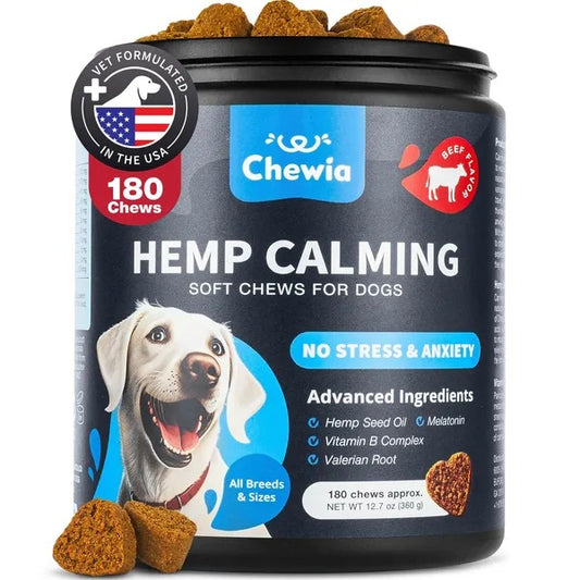 US Local Hemp Calming Chews For Dogs Dog Calming Treats Anxiety Relief For Dogs