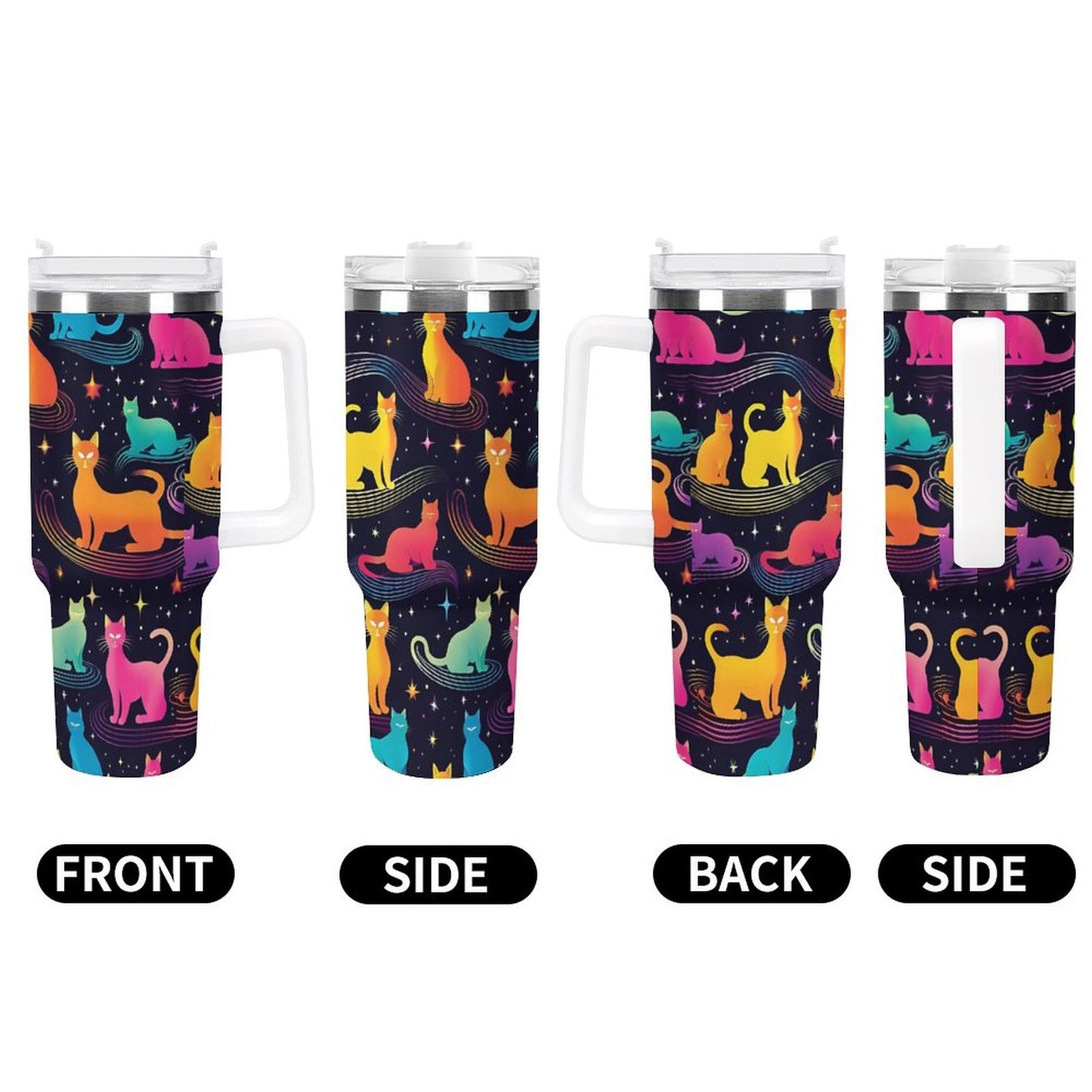 PHDT00203 POD US Local Tumbler 40 oz Large Capacity Car Cup Cat