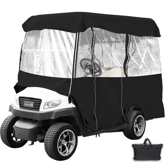 US Local VEVOR Golf Cart Enclosure 86, 4-Person Golf Cart Cover, 4-Sided Fairway Deluxe, 300D Waterproof Driving Enclosure With Transparent Windows, Fit For EZGO, Club Car,