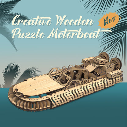 US Local Stylish And Simple Allengrad Speedboat Shape Puzzle Toy