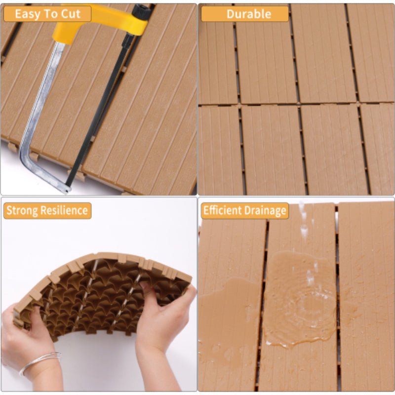 US Local Plastic Interlocking Deck Tiles