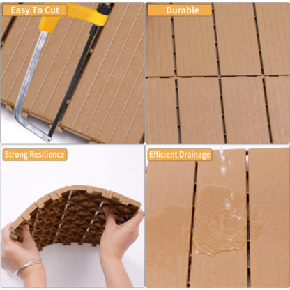 US Local Plastic Interlocking Deck Tiles