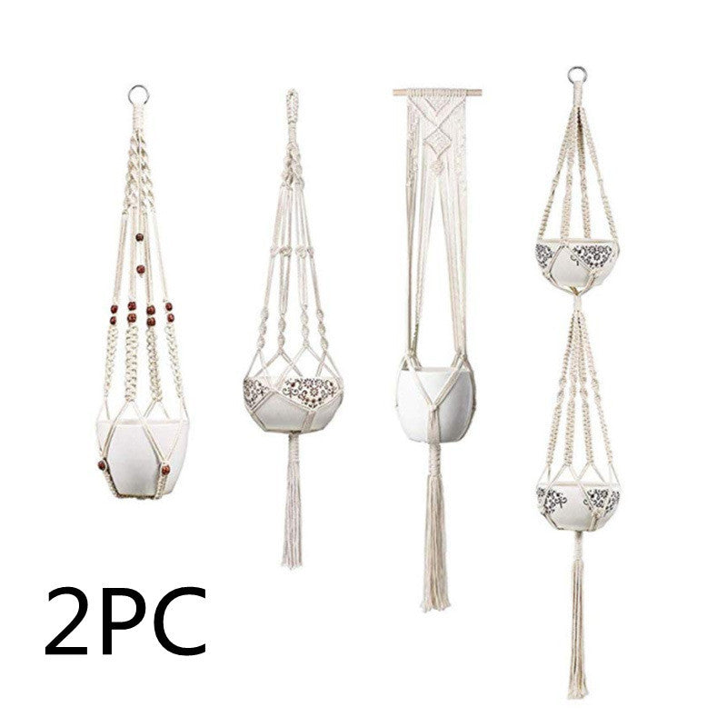 USA Local 4 Pack - Macrame Hanging Baskets