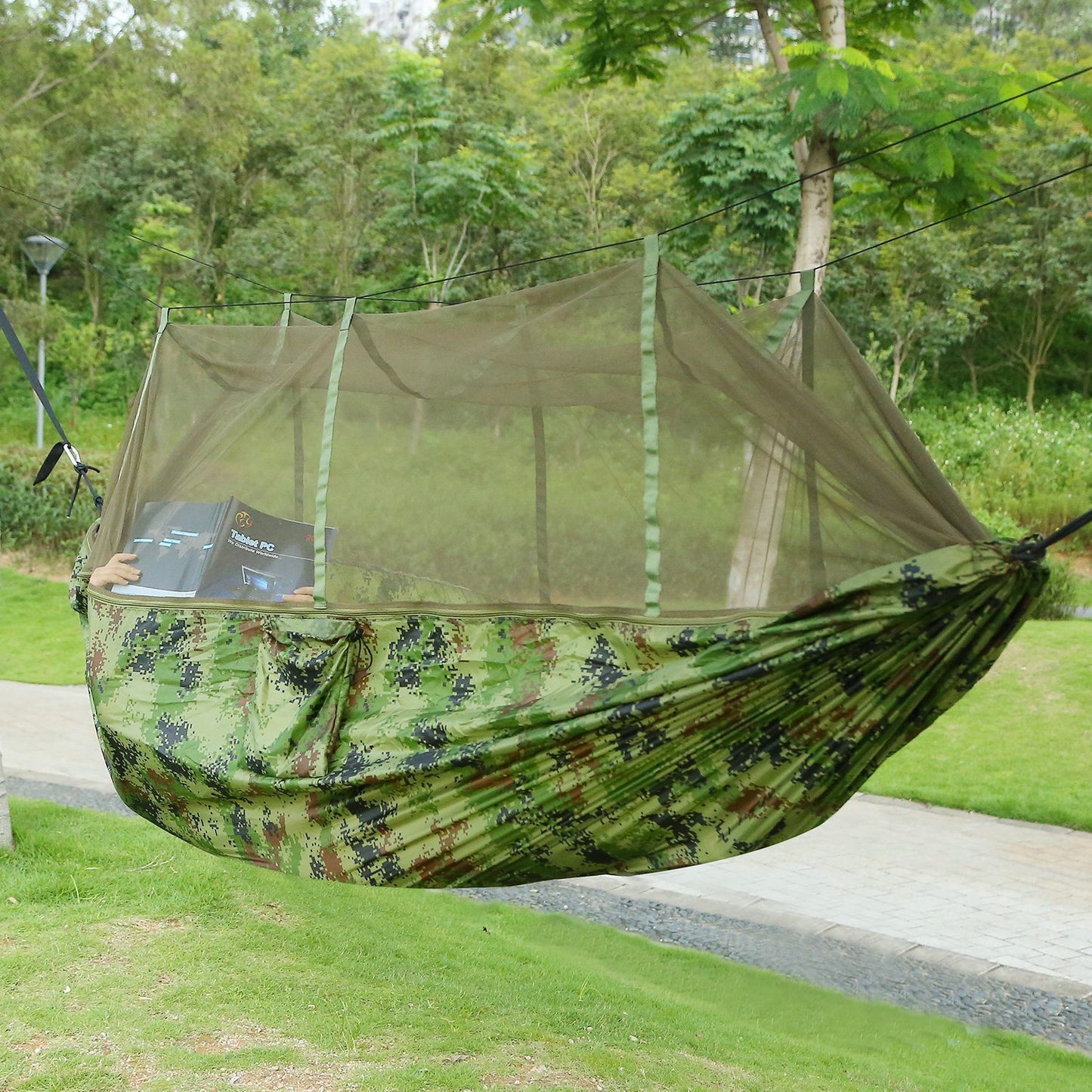 US Local Camping Hammock, Portable Double Hammock With Net