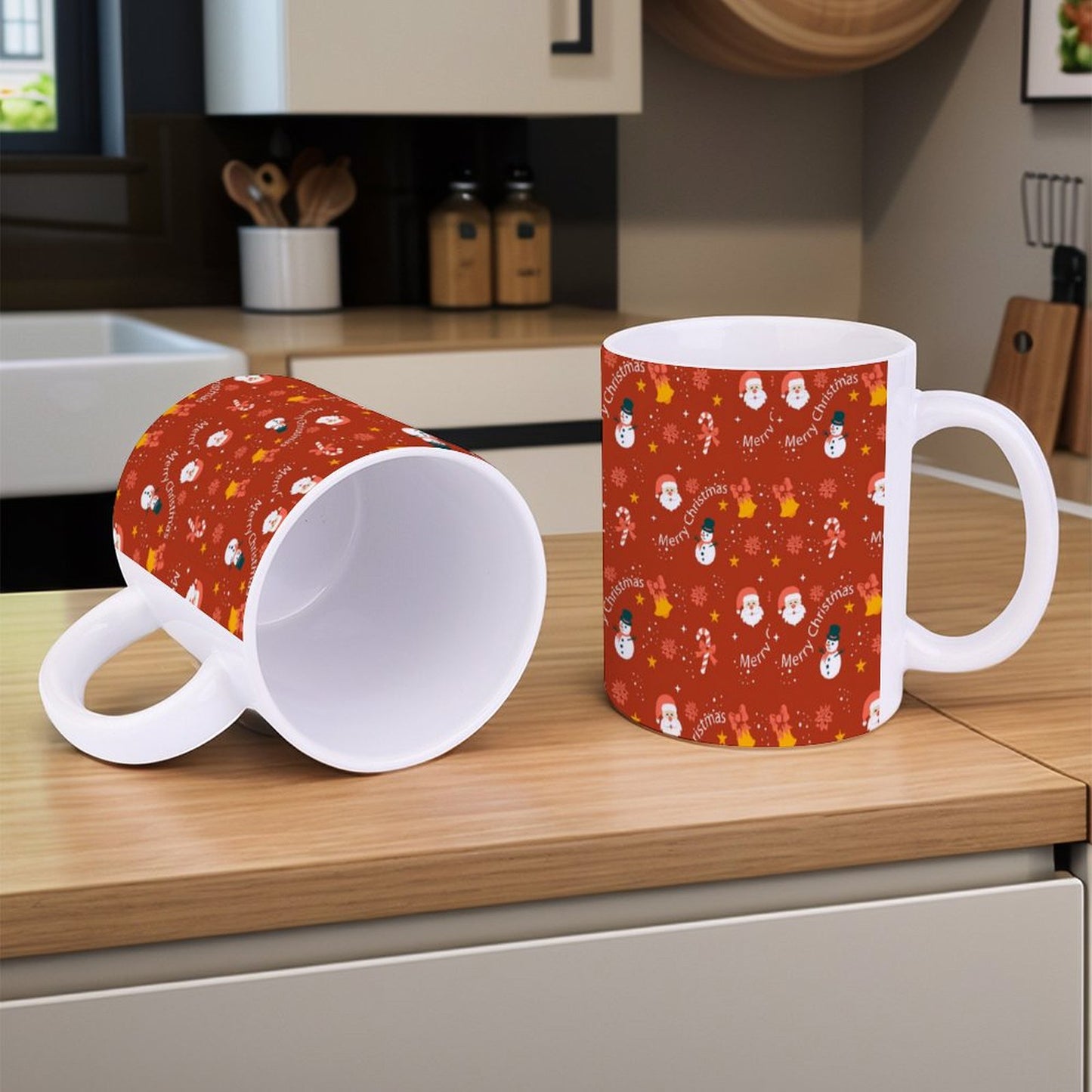 POD US Local White mug with full print, Christmas 0057