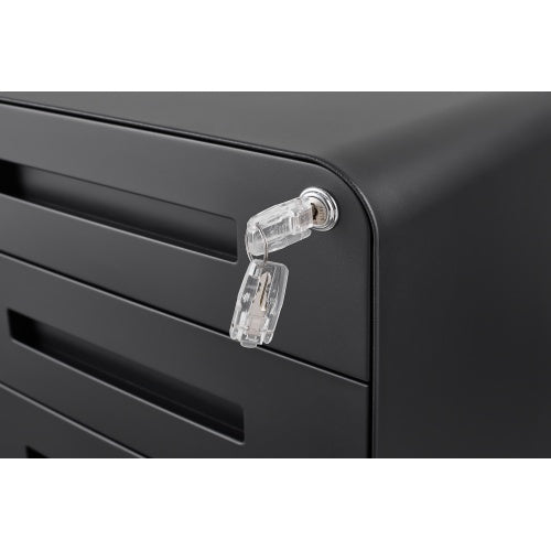 US Local 3 Drawer Mobile Filing Cabinet, Simple Style Multi-functional Locker