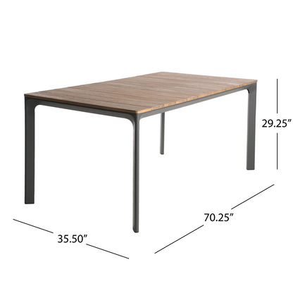 US Local WESTCOTT DINING TABLE WITH WOOD TOP