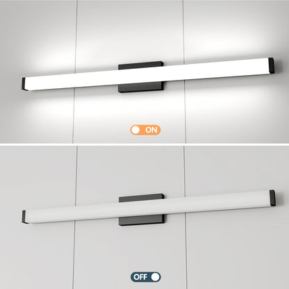 US Local Black Modern Bathroom Light Fixtures Over Mirror 41 Inch LED Vanity Lights Bar For Bath