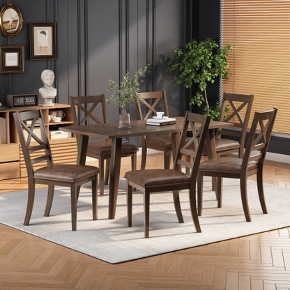 US Local Dining Chairs Set Of 2, Brown