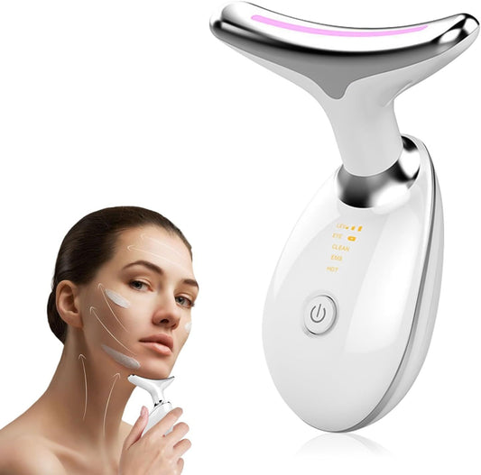 US Local Neck Face Massager Face Sculpting Tool 3 Colour Modes And Vibration For Facial Massager For Double Chin