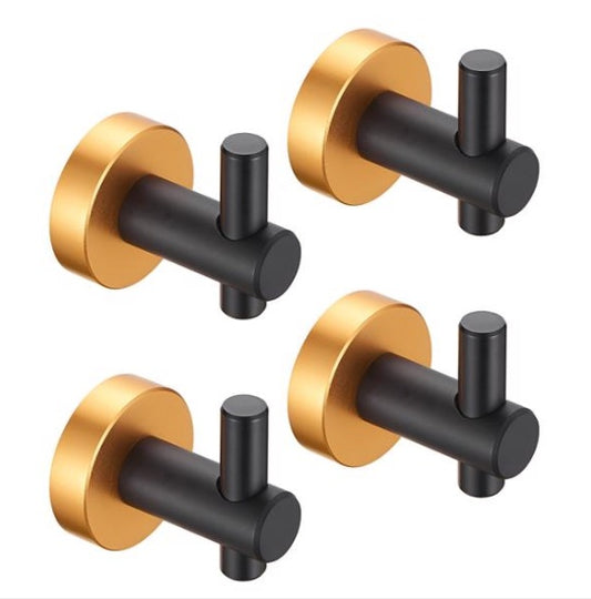 US Local Round Base Wall Hook With Screws, Set Of 4, Cannot Be Shipped On Weekends, Please Order With Caution