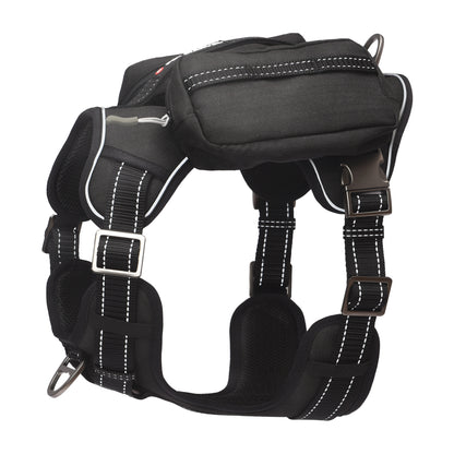 US Local PETMARVEL High-Perfomance Tactical Dog Harness With Backpack, No Pull Front Clip & Metal Buckles