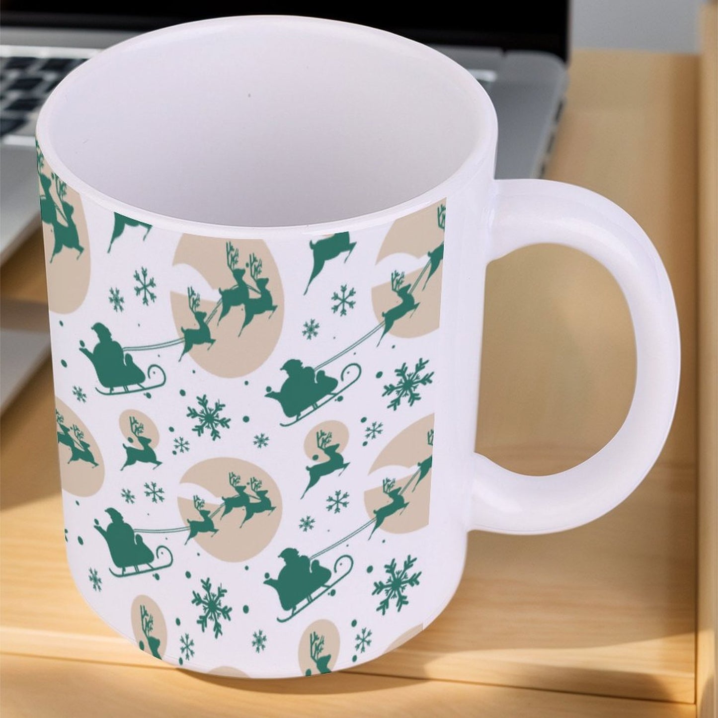 POD US Local White mug with full print, Christmas Winter 0075