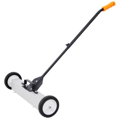 US Local 24' Rolling Magnetic Pick-Up Sweeper, Heavy Duty Push-Type With Release, For Nails Needles Screws Collection,30 Pound Capacity