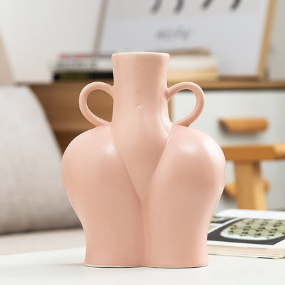 US Local Artificial Human Body Art Vase  Arrangement Hydroponic Flower Plant