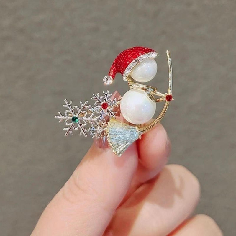 US Local Women's Christmas Brooch Pin Birthday Gift Daily Decoration Holiday Use