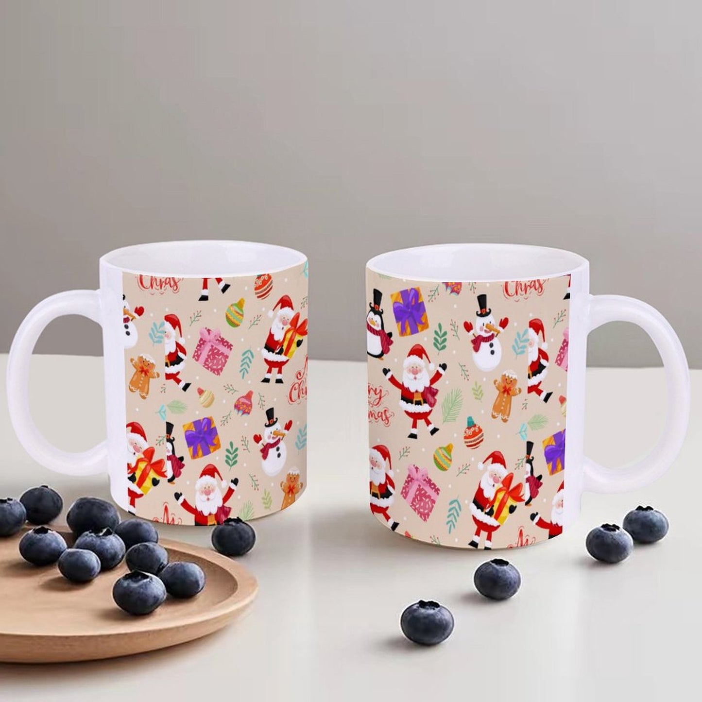 POD US Local White mug with full print, Christmas Santa, Gifts 0035