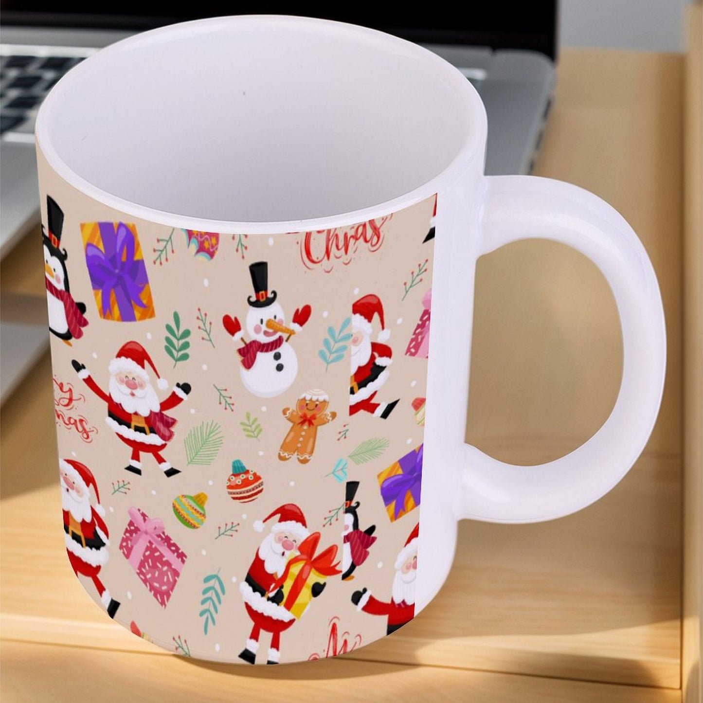 POD US Local White mug with full print, Christmas Santa, Gifts 0035
