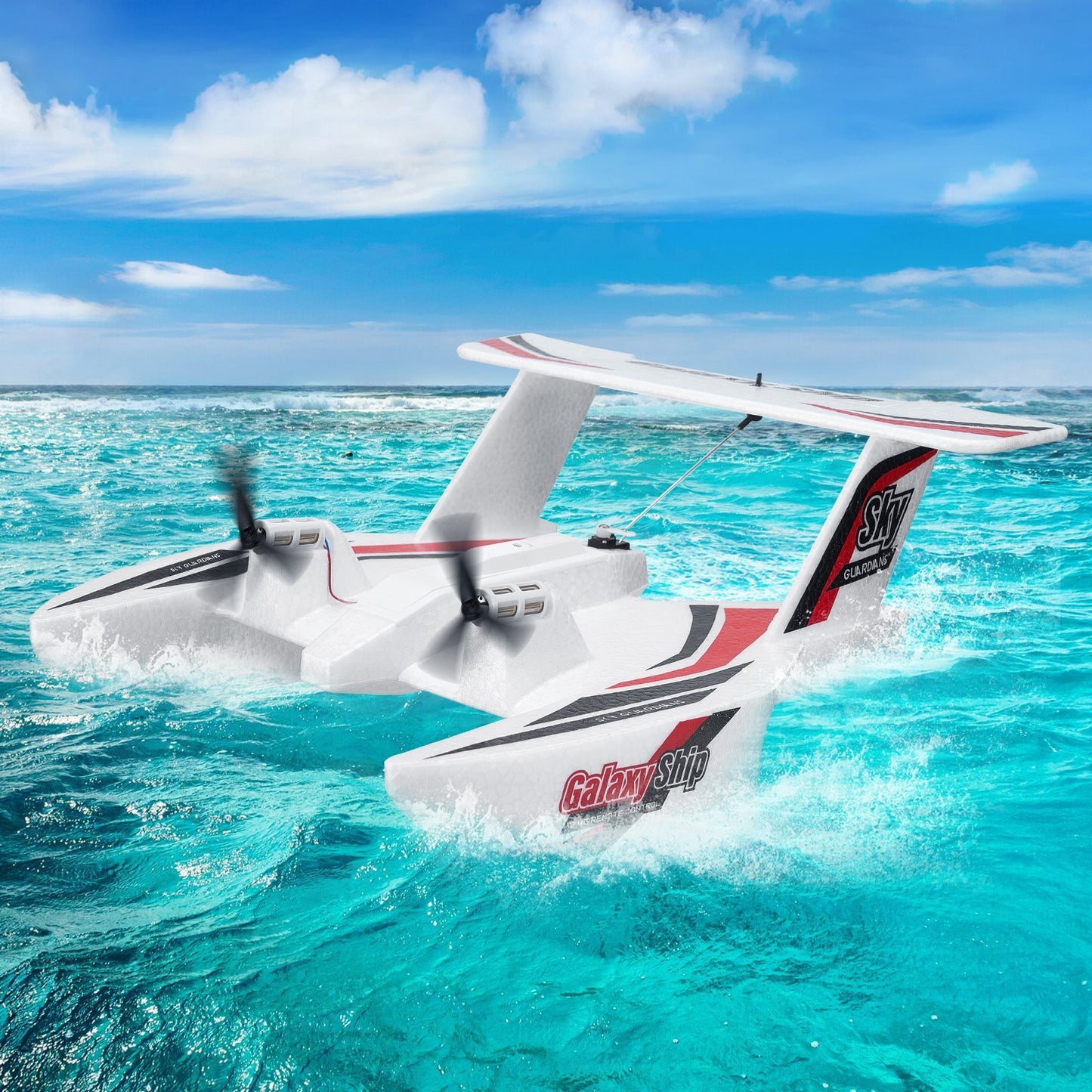 US Local VEVOR RC Airplane Amphibious EPP Foam RC Plane Toy With 2.4 GHz Remote Control